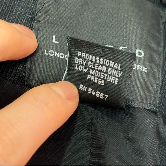 VTG Limited London Paris New York Black Linen Blend Blazer XS - Picture 12 of 16